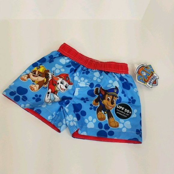 Paw Patrol Infant Boys Sz 18 Months Swimsuit UPF 50+ Board Shorts Nickelodeon - Picture 12 of 12